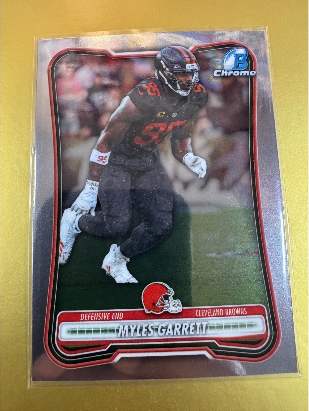 2026 Bowman Chrome Myles Garrett Cleveland Browns Card